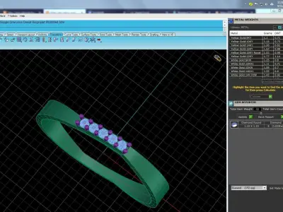 Solitaire Women Light Weight Band Ring 3D print model 39