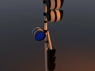 traffic light 3D model 23