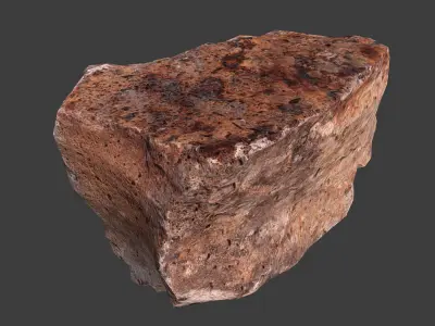 Cinder Debris Low-poly 3D model