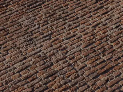 Antique Handmade Brick Wall PBR Texture  Texture