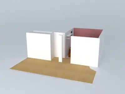 DANY room with door Free 3D model