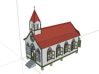 Architecture-Religion-God-Culture-Temple-088 church 3D model