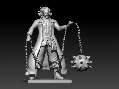 Rakuyuo - Whitebeard Pirates - One piece 3D print model