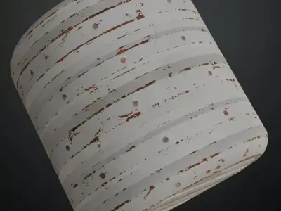 White Steel Container PBR Seamless Texture