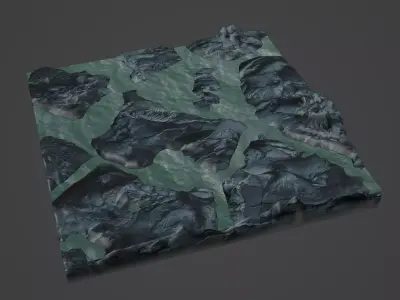 River Low-poly 3D model get