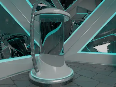 Sci-fi Futuristic Lab 3D model