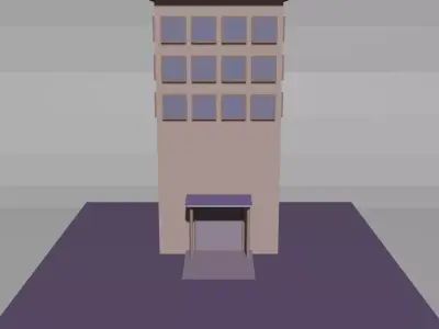 HOSPITAL Free low-poly 3D model