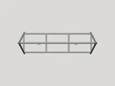 Street Sign Plank - Geometry Only No Textures No Materials 3D model