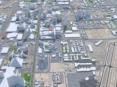 Las Vegas Strip Nevada USA Low-poly 3D model