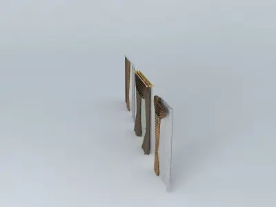 Classic curtain 3D model