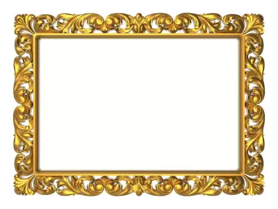 carved frame 3D model 92