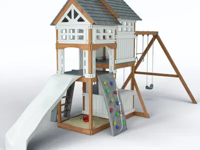 Suncast Vista Hybrid Play Set WRP7000D 3D model