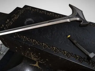 Shadow of Morodor Celebrimbors Forge Scene 3D model