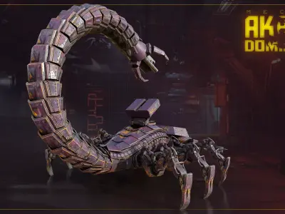 Akrab Dominion Low-poly 3D model