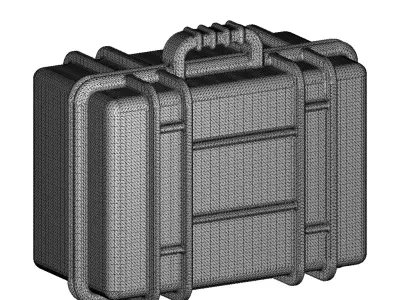 Transparent Luggage Case Toy 3D model