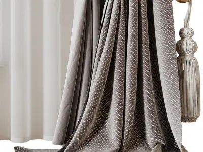 Curtain N3 3D model