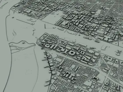 Washington City United States 3D print model
