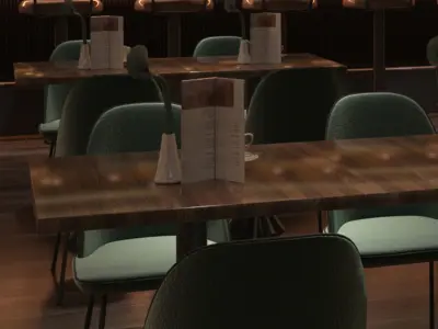 Modern bar 3D model