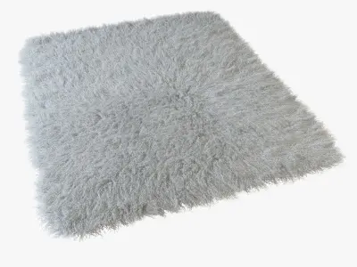 Tibetan sheepskin snow-white 3D model