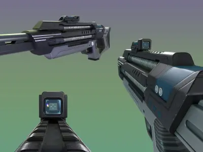 Star Trek Phaser Rifle Type 3 Low-poly 3D model