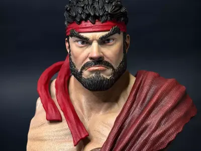 RYU STREET FIGHTER 6 3D STL 3D print model