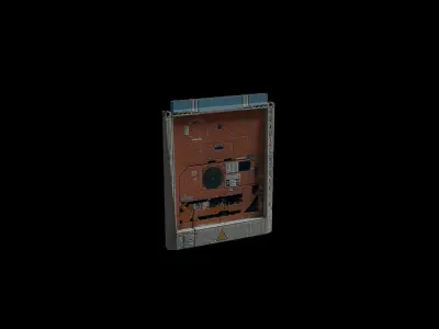 Data Chip Sci Fi Upgrade Module Micro Tech Electric Space Power Low-poly 3D model