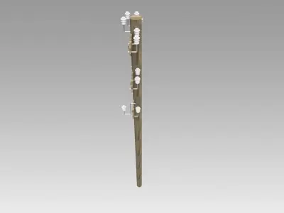 Electric pole 3D model