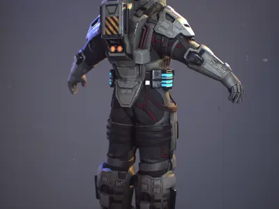 Juggernaut Low-poly 3D model