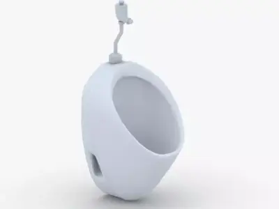 1619 - Urinal Low-poly 3D model