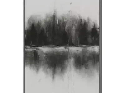 Abstract Painting Frame set 3D model 724