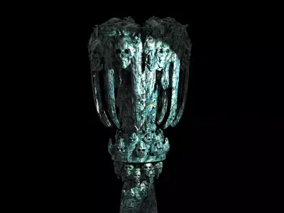Scull secret dantes cave 3D model