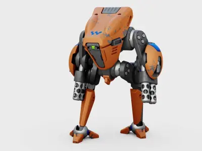 BATTLE DROID TORROUS RIGGED 3D model