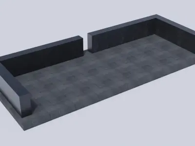 Outdoor Patio Base Free low-poly 3D model