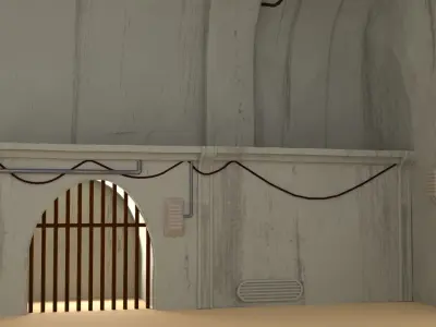 Jabbas Throne Room - Set 10 - Main Hangar 1-12 scale Blackseries 3D print model