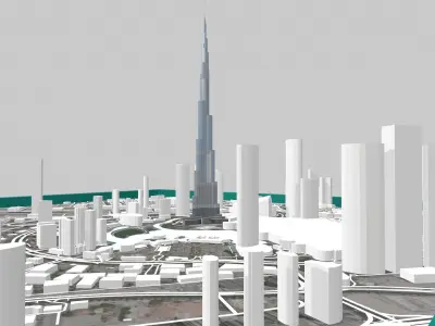 Business Bay Dubai United Arab Emirates 3D model
