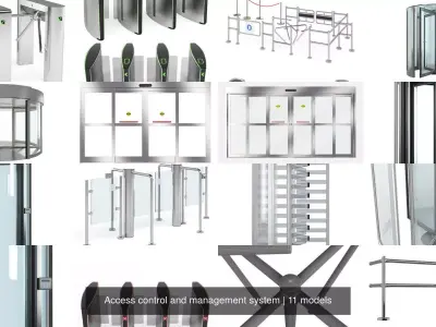 Access control and management system 3D Model Pack