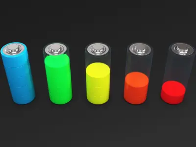 Battery Icon M 1 3D model