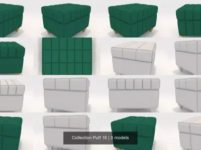 Collection Puff 10 3D Model Pack