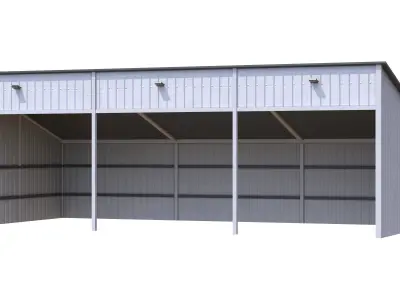 Silage Clamp 12 Low-poly 3D model