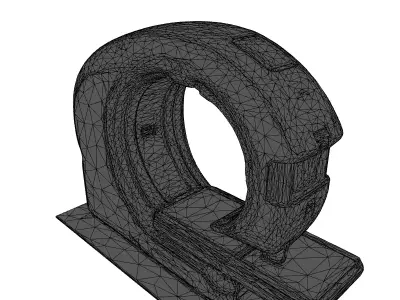 Futuristic Medical Scanner 3D Model Low-poly 3D model