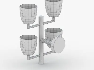 1465 - Bra Lamp Low-poly 3D model