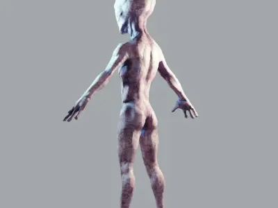 Alien Scout Low-poly 3D model