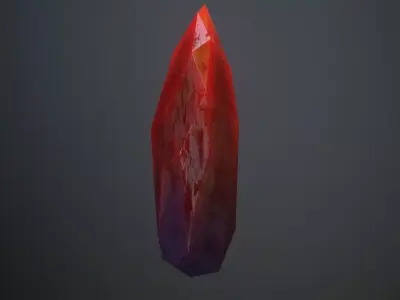 Crystals Pack Low-poly 3D model