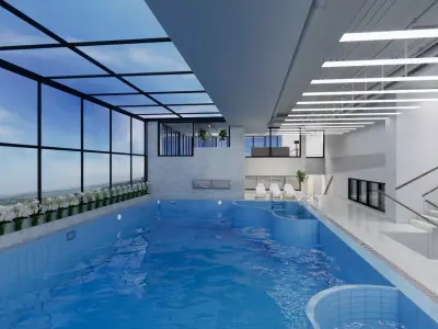 collection swimming pools -B8 3D model