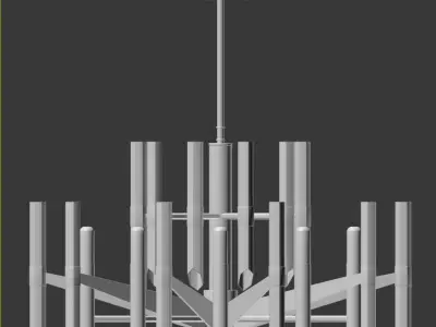 Nordic crystal chandelier 3D model purchase