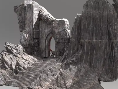 Dantes Inferno Depths Ruin 4 3D model