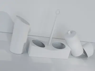 Dior perfume bottle  Low-poly 3D model