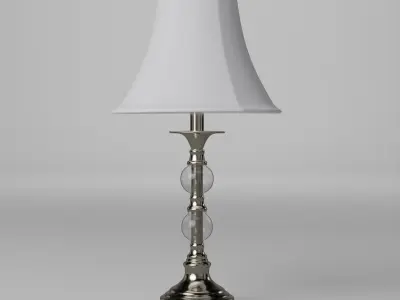 Brushed Metal Lamp 3D model