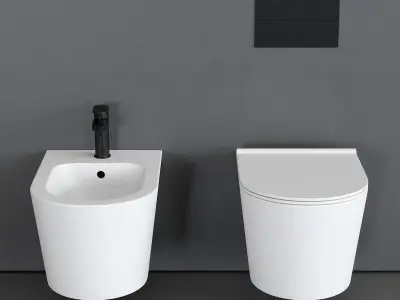 Alice Ceramica Form Wall-Hung WC Low-poly 3D model