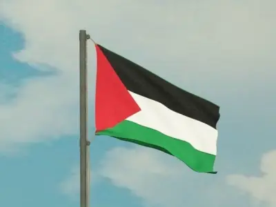 Flags of all 196 countries 3D model